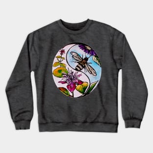 Bees &Flowers Crewneck Sweatshirt